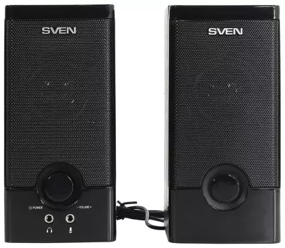 Колонки компьютерные Sven Sps-603, 2.0, 2х3 вт, дерево, черные