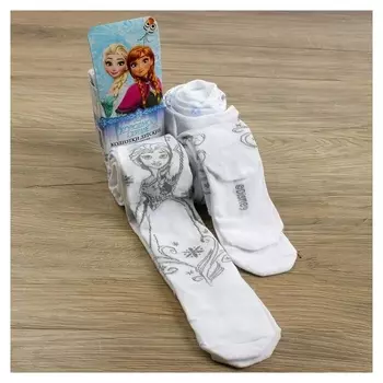 Колготки детские "Эльза",холодное сердце, дисней, рост 104-110 см, 80% хл.,17% п/а, 3% эл.