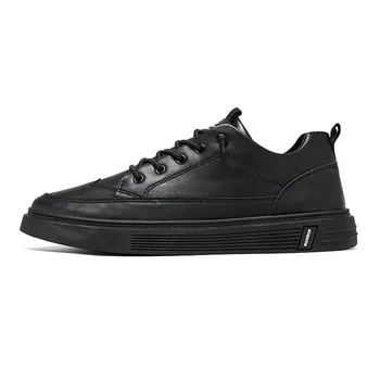 Кроссовки WARRIOR Skateboarding Shoes Men Low-top Black, черный