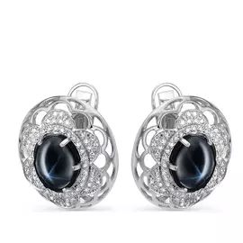 Серьги с английским замком из серебра 12-222-1400