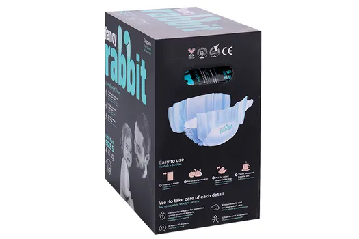 Подгузники Fancy Rabbit S (4-8 кг), 32 шт