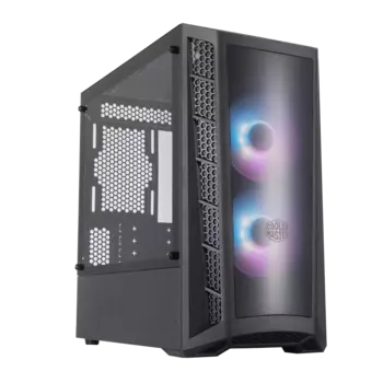 Корпус COOLERMASTER MasterBox MB320L ARGB, mATX, Mini-Tower, 2xUSB 3.0, черный, Без БП (MCB-B320L-KGNN-S01)