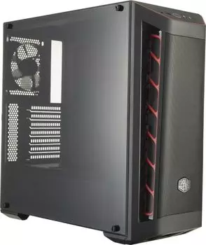 Корпус COOLERMASTER MasterBox MB511 Red, ATX, Midi-Tower, 2xUSB 3.0, черный/красный, без БП (MCB-B511D-KANN-S00)
