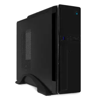 Корпус CROWN CM 1907-3, mATX, Slim-Desktop, USB 3.0, черный, 300 Вт (CM000003170)