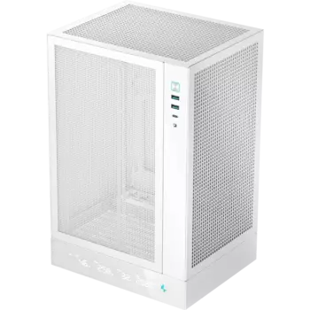 Корпус Deepcool CH170, Mini-ITX, Mini-Tower, 2xUSB 3.0, USB Type-C, белый, без БП (R- CH170-WHNPI0D-G-1)