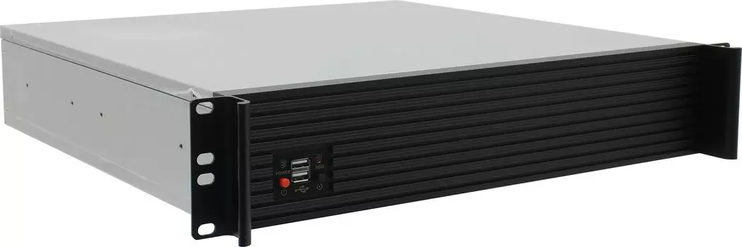 Корпус Exegate Pro 2U420-06, mATX, 2U RM, 1x500 Вт, черный/серебристый (EX281968RUS)