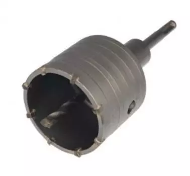 Коронка по бетону KRANZ 6.5 см, хвостовик: SDS-plus/M22, бетон, камень, кирпич (KR-91-0413)