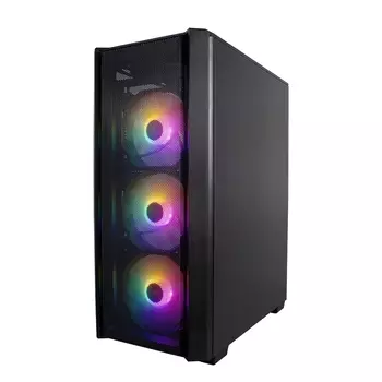 Корпус 1STPLAYER FIRE DANCING V4, ATX, Midi-Tower, USB 3.0, черный, без БП (V4-4F1)