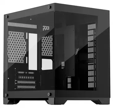 Корпус 1STPLAYER MEGAVIEW MV5-T, mATX, Mini-Tower, 2xUSB 3.0, черный, без БП (MEGAVIEW MV5-T)