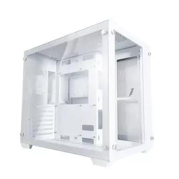 Корпус 1STPLAYER MEGAVIEW MV7, ATX, Midi-Tower, 2xUSB 3.0, белый, без БП (FP_MV7-WH)