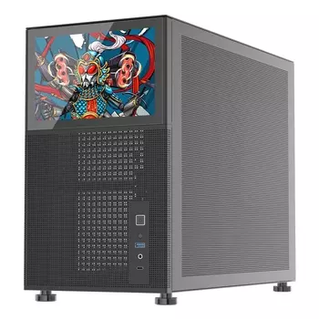 Корпус 1STPLAYER MIKU Mi6 EV, mATX, Mini-Tower, USB 3.0, USB Type-C, черный, без БП (Mi6-EV-BK)