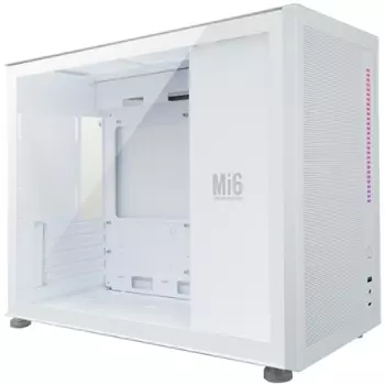 Корпус 1STPLAYER MIKU Mi6, mATX, Mini-Tower, USB 3.0, USB Type-C, белый, без БП (Mi6-WH)