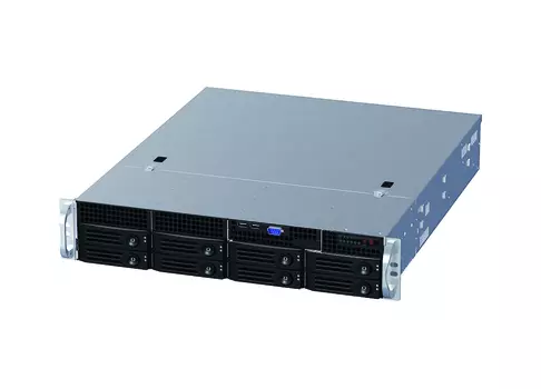 Корпус Ablecom CS-R25, ATX, 2U RM, 8x3.5 HS, 1x550 Вт, черный (CS-R25-07P)