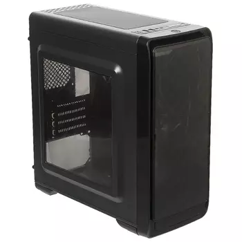Корпус ACCORD A-SMB w/o PSU Black, mATX, Midi-Tower, USB 3.0, черный, Без БП (ACC A-SMB (SMART))