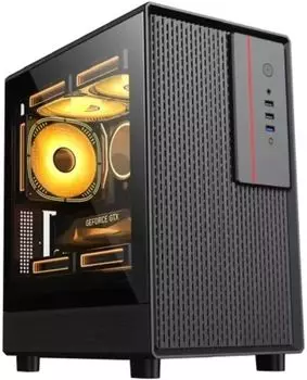 Корпус ACCORD M3301, mATX, Mini-Tower, USB 3.0, черный, без БП (ACC-M3301)