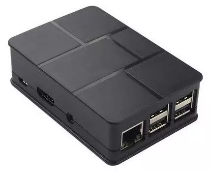 Корпус ACD RA186 ABS Plastic Case Brick для Raspberry Pi 3, черный