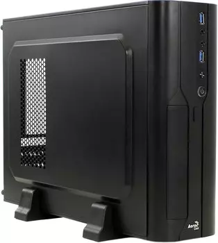 Корпус AeroCool CS-101-VX-400W, mATX, Slim-Desktop, черный, 400 Вт (4713105954722)