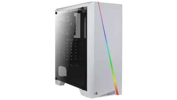 Корпус AeroCool Cylon Tempered Glass, ATX, Midi-Tower, USB 3.0, белый, Без БП (4718009152342)