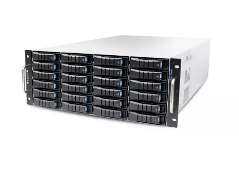 Корпус AIC RSC-4ET, E-ATX, 4U RM, 24x3.5/2.5 HS + 2x2.5 HS, Redundant 2x1200 Вт, черный (XE1-4ET00-01)