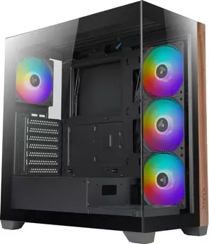 Корпус Azza NEPTUNE, ATX, Full-Tower, USB 3.0, RGB подсветка, черный, без БП (NEPTUNE CSAZ-491)