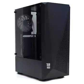 Корпус BaseTech eXtreme GFX-01, ATX, Midi-Tower, USB 3.0, RGB подсветка, черный, без БП (BT-GFX-01-RGB)