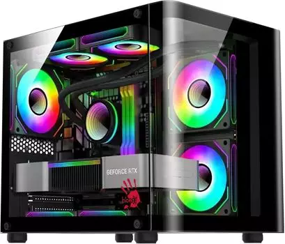 Корпус Bloody BD-CC104, mATX, Mini-Tower, USB 3.0, черный, без БП (BD-CC104-BK)