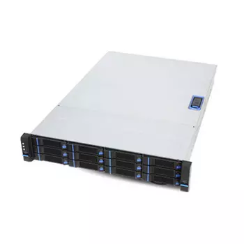 Корпус Chenbro RM23812H06*15142, SSI EEB, 2U RM, 12x3.5/2.5 HS + 2x2.5 HS, Redundant 2x800 Вт, черный (RM23812H06*15142)