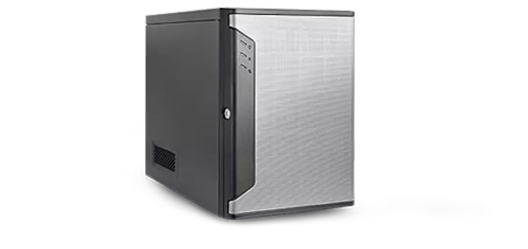 Корпус Chenbro SR30169, mini-ITX, MiniTower, 4x3.5 HS, без БП, черный/серебристый (SR30169H03*14850)