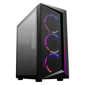 Корпус COOLERMASTER CMP 510, ATX, Midi-Tower, USB 3.2, RGB подсветка, черный, без БП (CP510-KGNN-S00)