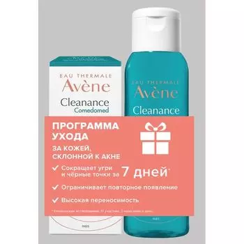 Набор Comedomed Cleanance Avene/Авен: Концентрат для кожи склонной к акне туба 30мл+Гель очищающий матирующий фл. 100мл