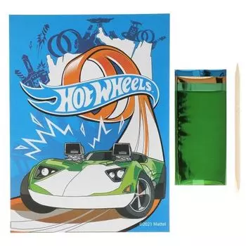 Набор для детского творчества: Аппликация из фольги Hot Wheels Мультиарт 17х23см (100FOIL-HW)