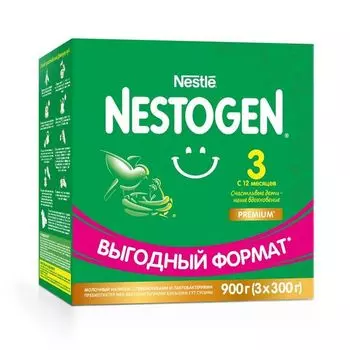 Молочко 12+мес 3-Nestogen/Нестожен 900г