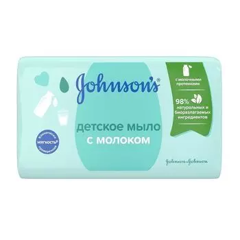 Мыло детское с молоком Johnson's/Джонсонс 90г