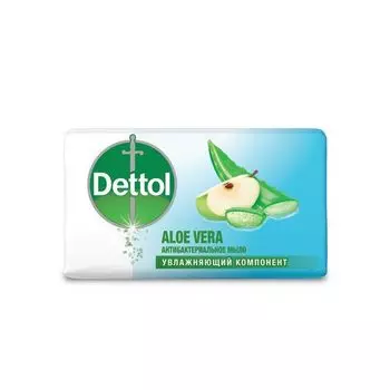 Мыло для рук антибактериальное кусковое с алоэ вера Dettol/Деттол 100г
