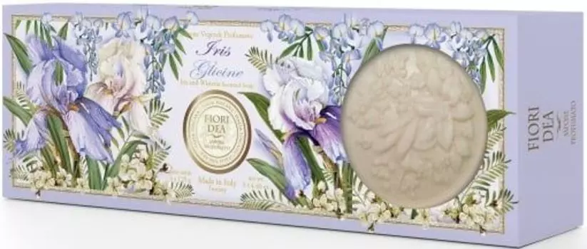 Мыло кусковое ирис и глициния Fiori Dea/Фьери Дея 125г 3шт