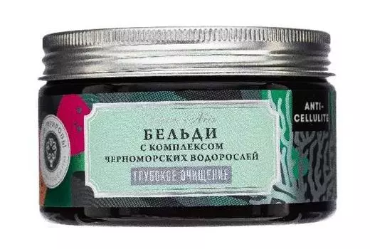 Мыло мягкое бельди глубокое очищение с морской солью маслом базилика дом природы anti-cellulite 270г