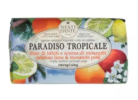 Мыло твердое туалетное лайм и мангустин Paradiso tropicale Nesti Dante/Нести Данте 250г