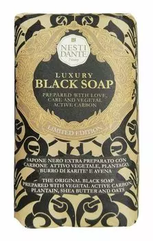 Мыло твердое туалетное черное Luxury Nesti Dante/Нести Данте 250г