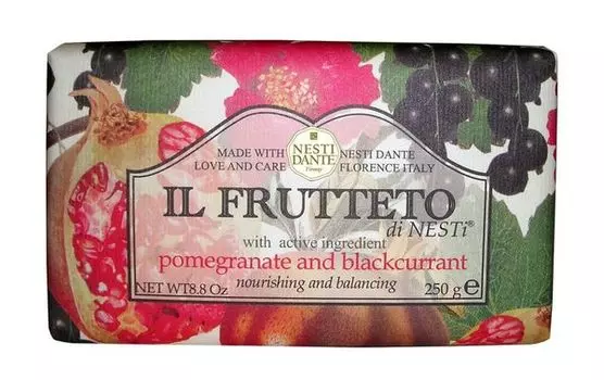 Мыло твердое туалетное гранат и черная смородина IL Frutteto Nesti Dante/Нести Данте 250г