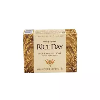 Мыло туалетное с рисовыми отрубями Lion/Лайн Rice Day 100г
