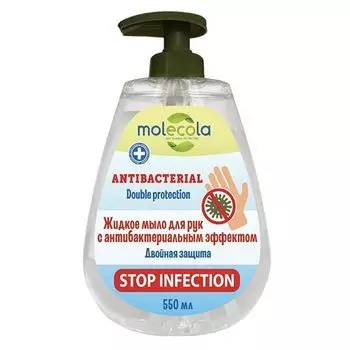 Мыло жидкое для рук с антибактериальным эффектом Molecola 500 мл