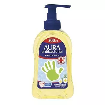 Мыло жидкое для всей семьи с антибактериальным эффектом ромашка Aura/Аура 300мл