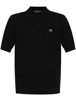 Dolce & Gabbana рубашка поло, черный