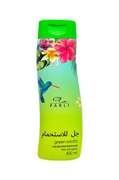 Парфюмированный гель для душа Parli Cosmetics green exotic, 400 мл