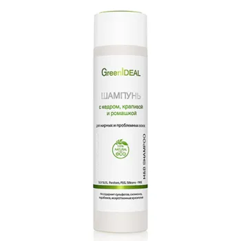 Шампунь GreenIDEAL д/жирных волос, 250 мл