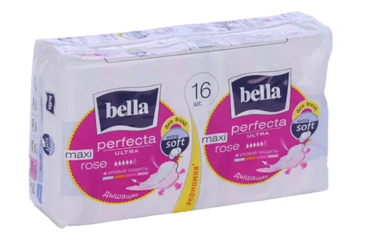 Прокладки Bella Perfecta Ultra Maxi Rose Deo Fresh, 16 шт