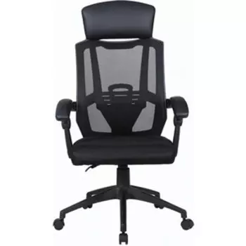 Кресло офисное Brabix Nexus ER0401 синхромеханизм, подголовник черное (531835)