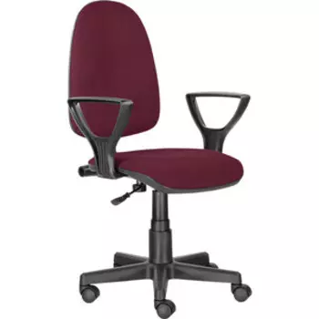 Кресло офисное Brabix Prestige Ergo MG-311 регулируемая эргономичная спинка, ткань бордовое С-13 (532422)