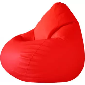 Кресло-мешок Папа Пуф Экокожа красный XXL 135x90