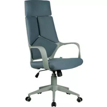 Кресло Riva Chair RCH 8989 серый пластик, серая ткань (60)